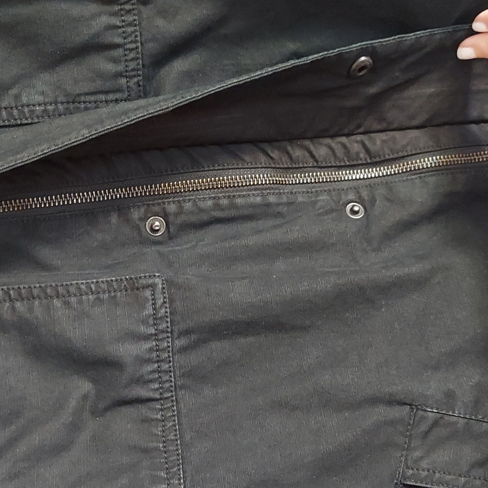 Levis Jacket, Utility Coat, Full Zip & Snaps, Quilted Lining, Cotton, Black - Picture 7 of 12